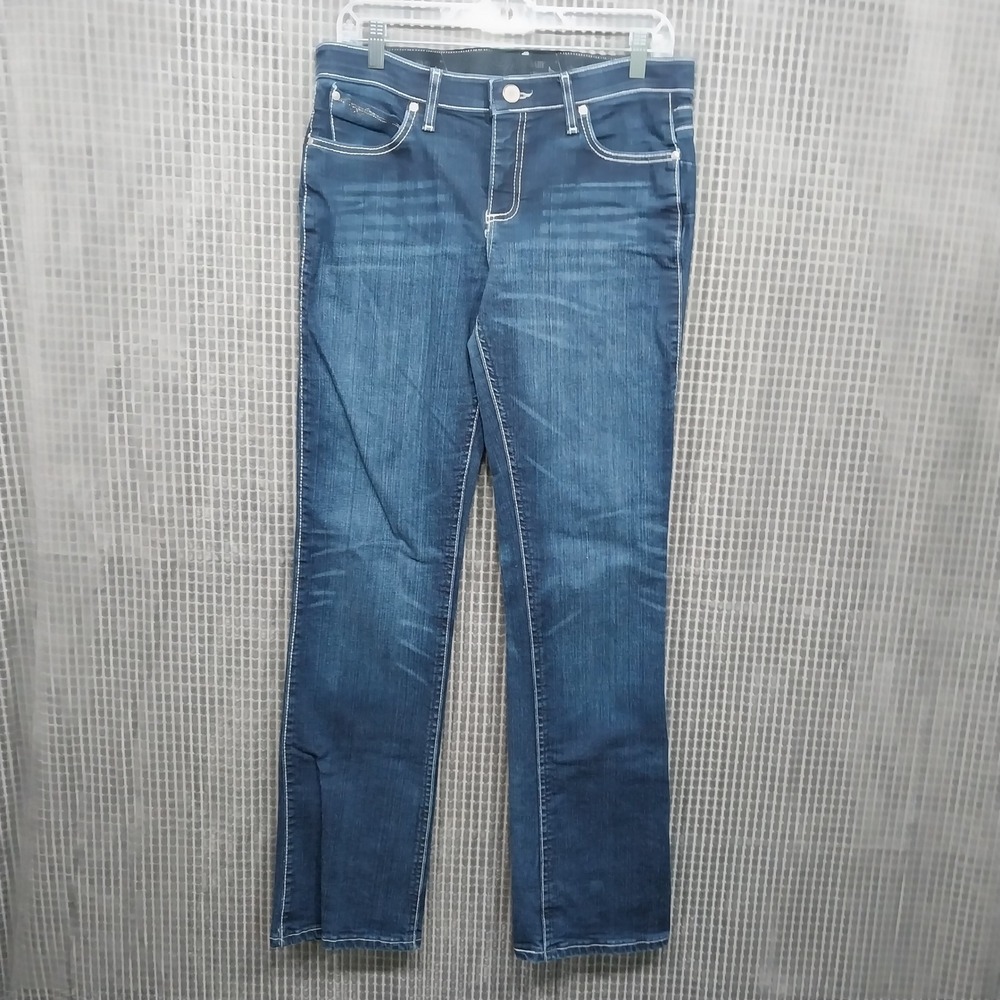 Wrangler Womens Jeans Q-Baby Ultimate Riding Bootcut 7/8x34 Dark‎ Wash Blue
